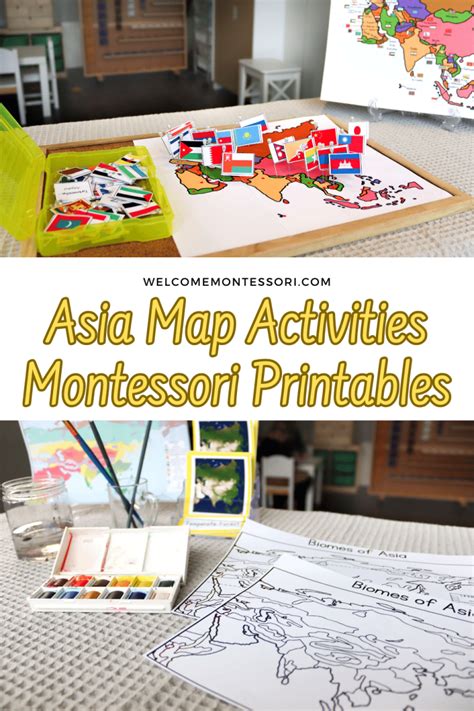 Montessori Asia Map Activities for Continent Boxes