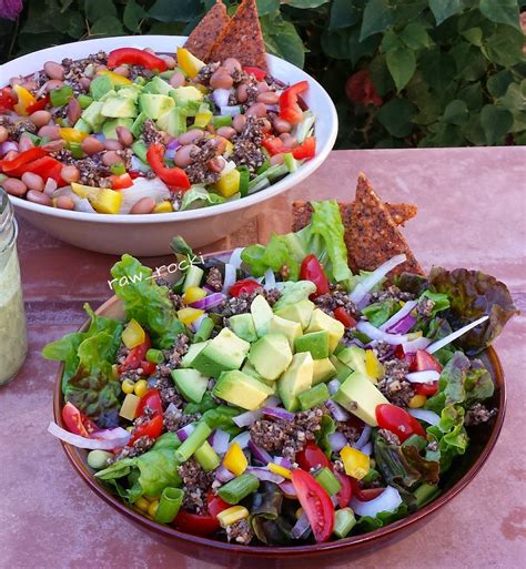 Raw Vegan Recipes by Rocki: Raw Taco Salad with Spicy Hemp "Cheese ...