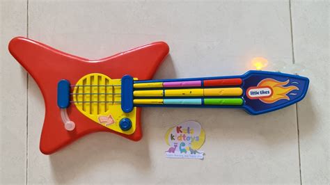 Little Tikes Pop Tunes Big Rocker Guitar Red - YouTube