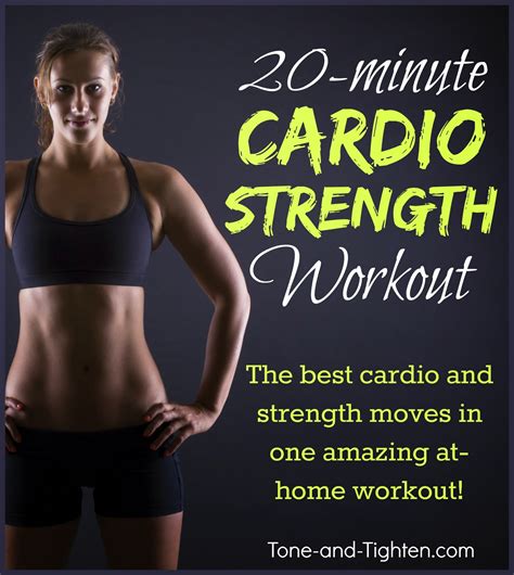 20-Minute At-Home Cardio Strength Workout – My favorite strength moves in cardio mode! | Tone ...