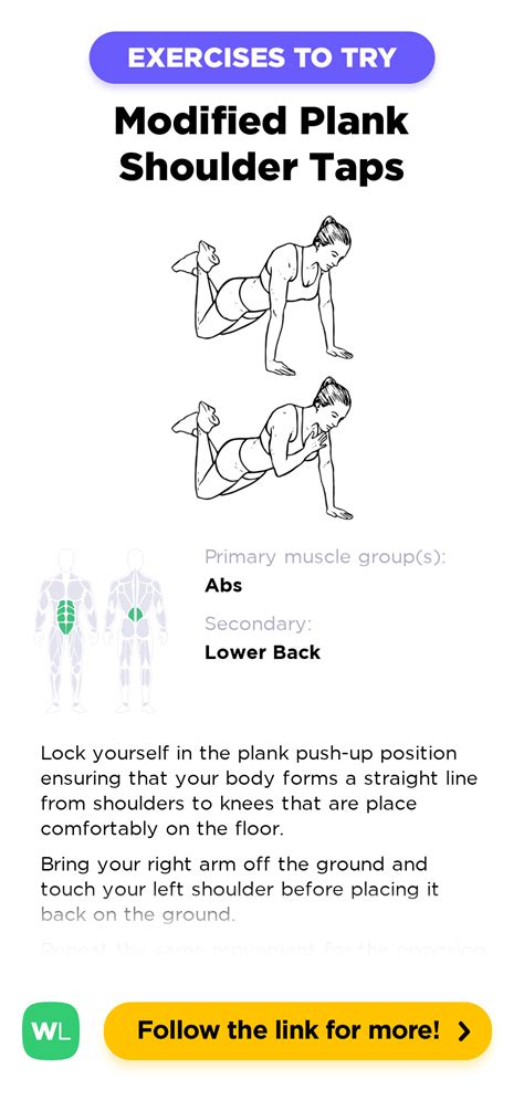 Modified Plank Shoulder Taps / Planks – WorkoutLabs Exercise Guide