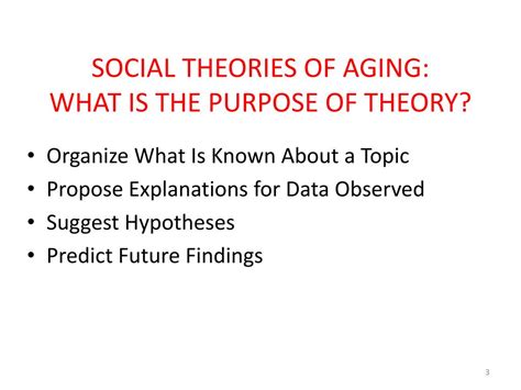 PPT - THEORIES IN GERONTOLOGY: EARLY THEORIES PowerPoint Presentation ...