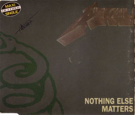 Metallica – Nothing Else Matters (1993, CD) - Discogs