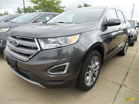 2017 Magnetic Metallic Ford Edge Titanium AWD #124051427 | GTCarLot.com - Car Color Galleries