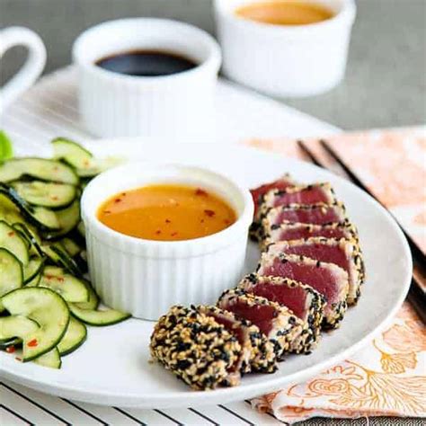 Seared Sesame Crusted Tuna - Snixy Kitchen