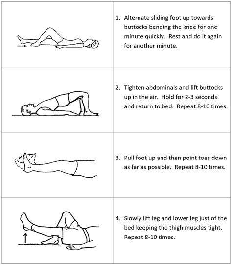 Printable Bed Exercises For Elderly