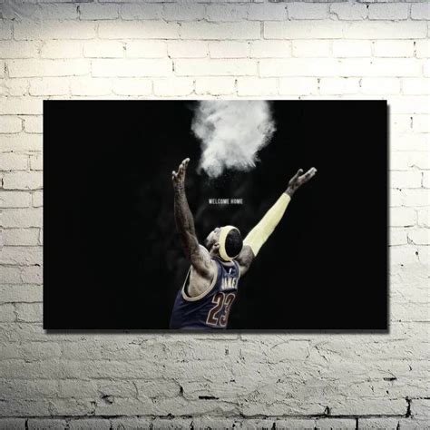 lebron james Dunks Basketball Star Art Silk Poster Print 13x20 24x36 ...