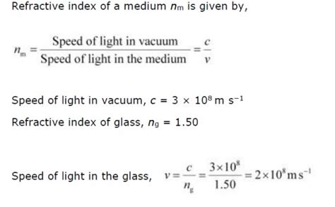 Light enters from air to glass having refractive index 1.50. What is ...