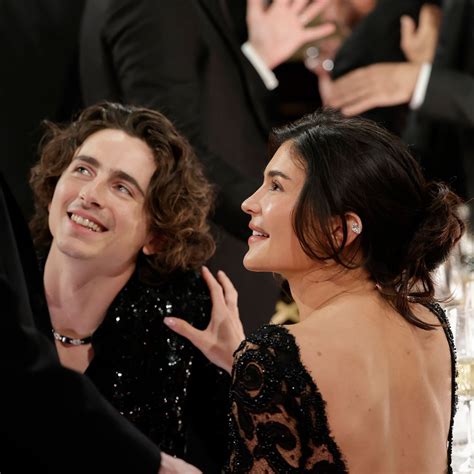 Kylie Jenner, Timothee Chalamet Kiss During Golden Globes Appearance ...