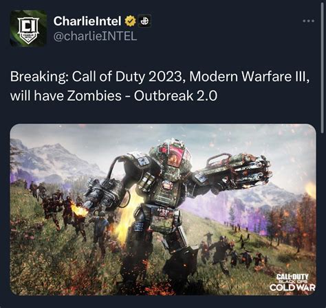 Zombies to return for COD 2023 : r/CODZombies