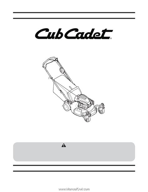 Cub Cadet SC 500 z | SC 500 z Operator's Manual