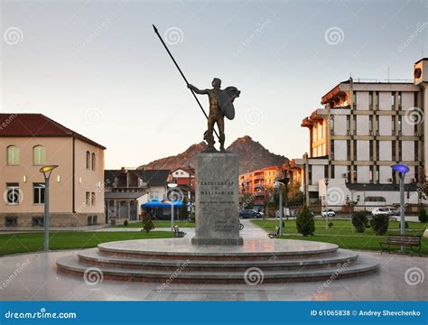 Monument To Alexander the Great in Prilep. Macedonia Stock Photo ...