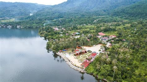 Aerial View of Danau Singkarak. Singkarak Lake is One of the Beautiful Lake Located in West ...