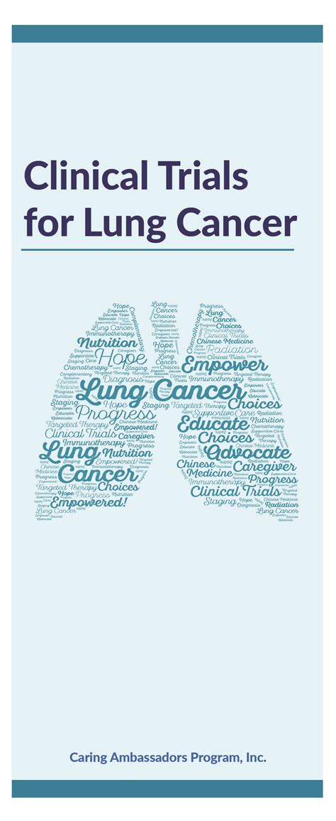 Clinical Trials for Lung Cancer Brochure | Caring Ambassadors Lung ...