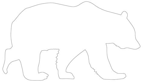 Bear Outline - 18 Exciting Outlines of Printable Bears