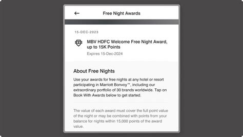 Redeeming HDFC Marriott Bonvoy Free Night Awards – CardExpert