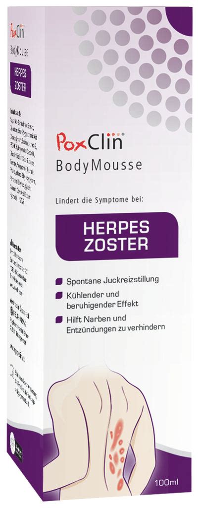 Pelpharma PoxClin BodyMousse Herpes Zoster foam 100 ml – My Dr. XM