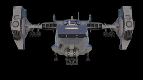 SF Sci-fi futuristic Dropship 3D model | CGTrader