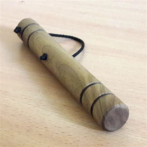 Wooden massage training stick yawara with blunt ends - Walnut – Bokuto Shop