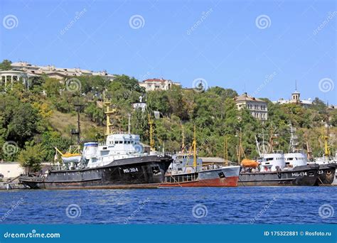 Russian Black Sea Fleet Warships in Crimea Editorial Photo - Image of ...