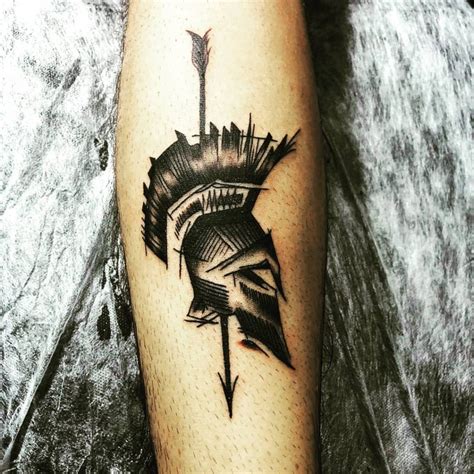 101 Amazing Spartan Helmet Tattoo Ideas You Need To See! | Outsons ...