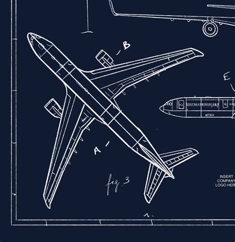 Customizable Airbus A330 Blueprint Illustration - Etsy