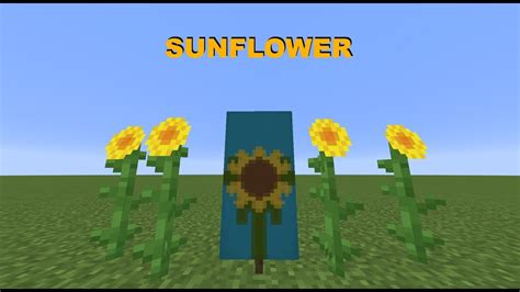 Banner ideas: How to make a sunflower in minecraft! - YouTube