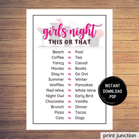 Printable Ladies Night Games - Printable Word Searches