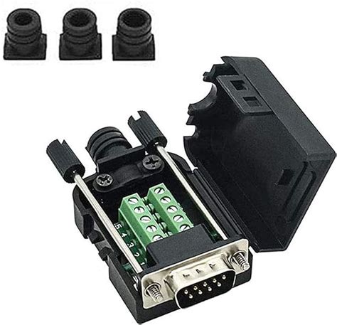 YIOVVOM DB9 Breakout Connector to Wiring Terminal RS232 D-SUB Male Serial Adapters Port Breakout ...