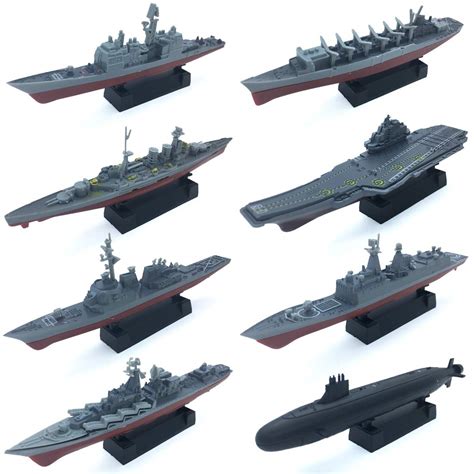 Buy Kvvdi 8 Sets 3D-Puzzle Model Battleship Aircraft Carrier Toy Submarine, Plastic Model ...