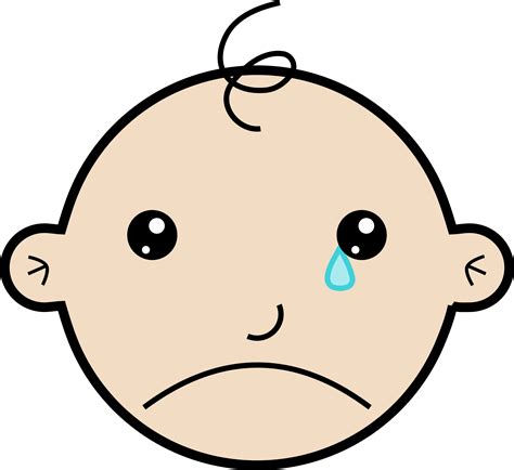 Clipart - Baby crying