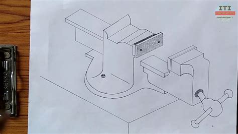 Bench Vice Drawing