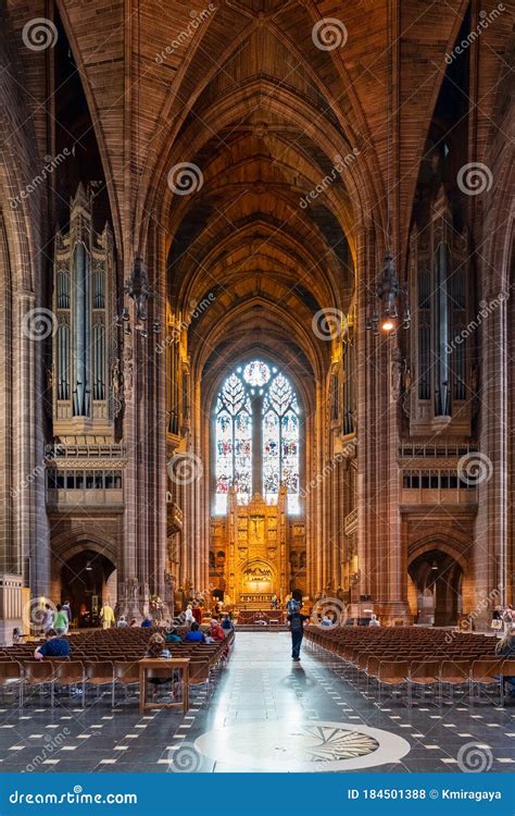 Interior of the Liverpool Anglican Cathedral Editorial Stock Photo - Image of historical ...