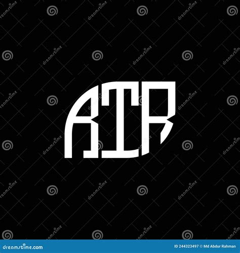 RTR Letter Logo Design on Black Background. RTR Creative Initials Letter Logo Concept. RTR ...