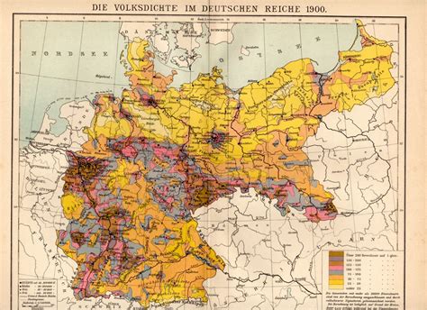 German Empire Population Density 1900 [1500x1090] | Cartography map ...