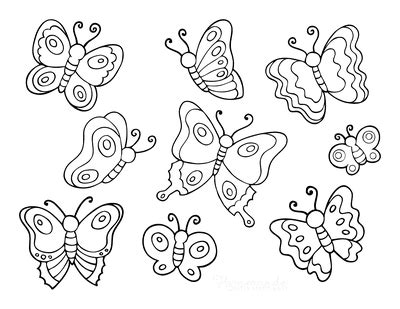 Butterfly Template For Coloring