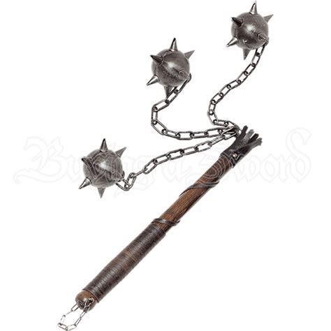 Large Three Ball Medieval Flail - ME-0042 by Medieval Swords, Functional Swords, Medieval ...