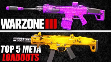 TOP 5 META LOADOUTS in WARZONE 3! (Warzone Best Loadouts) - YouTube