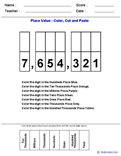 Place Value Worksheets | Place Value Worksheets for Practice