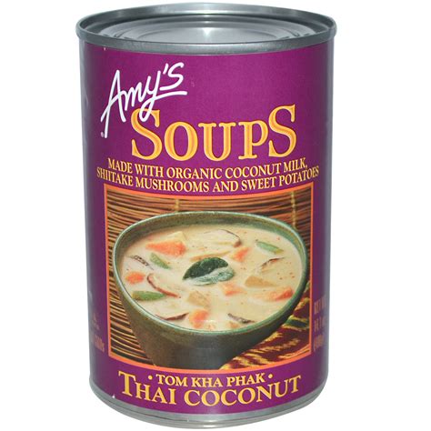 Amy's, Organic Soups, Tom Kha Phak, Thai Coconut, 14.1 oz (400 g) - iHerb