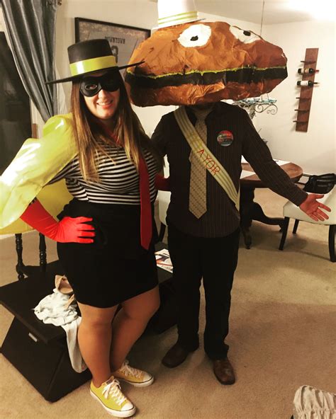 Halloween Couple's Costume- The Hamburgalar and Mayor McCheese | Couple halloween costumes ...