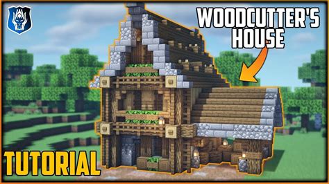 Minecraft How to Build a Woodcutter's House (Tutorial) | Tutorial, Minecraft buildings, Cartographer