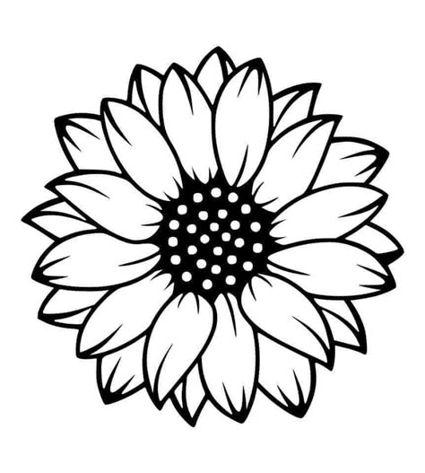 Sunflower Stencils Free Printable