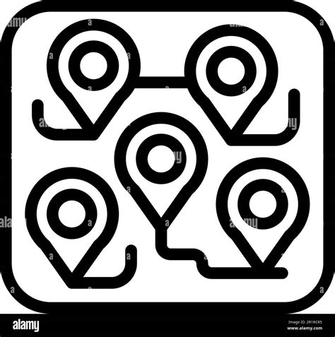 Bomb shelter location map icon outline vector. Safety defense. Nuclear home Stock Vector Image ...