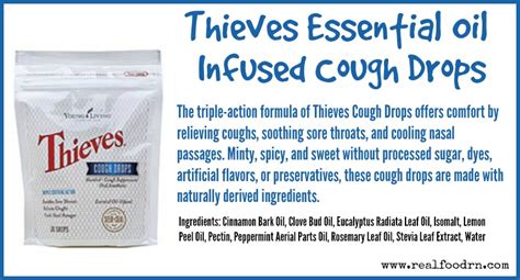 Thieves Essential Oil Infused Cough Drops - Real Food RN