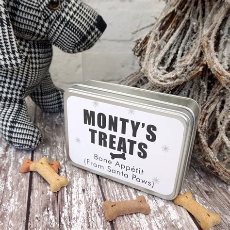 Personalised Dog Treat Biscuit Tin - Dogs Treats