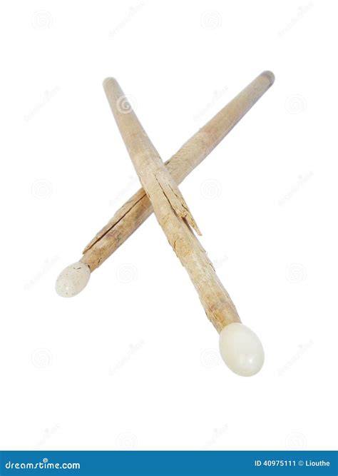 Used Drumsticks Stock Photo - Image: 40975111