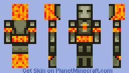 Molten armor, terraria Minecraft Skin