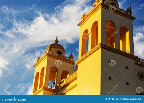 Colonial Architecture in El Salvador Stock Photo - Image of night ...