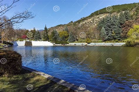 SANDANSKI, BULGARIA - APRIL 4, 2018: Spring View of Lake in Park in ...